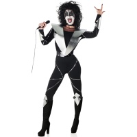 Kiss Rocker Kostüm für Frauen