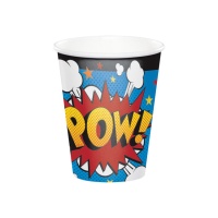 Comic Becher 250 ml - 8 Stück