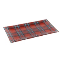 Teller Tartan kariert 26 x 14 cm