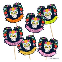 Dia de Los Muertos Topper - 12 Stück