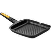 Fast Click 28 x 28 cm gestreifte Grillpfanne mit abnehmbarem Griff Prior - Bra