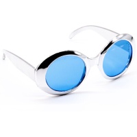 Moderne Form Sonnenbrille mit blauen Gläsern.