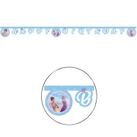 Happy Birthday Girlande aus Frozen - 2 m