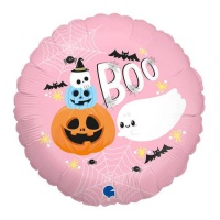 Halloween Luftballon BOO verziert 45 cm - Grabo