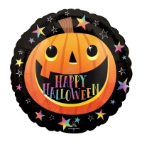 Happy Halloween Runder Kürbis-Ballon 45cm - Anagramm