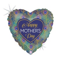 Happy Mother's Day Herz Ballon 36 x 36 cm - Grabo