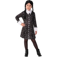 Wednesday Addams Kostüm in einem Kinderkleid