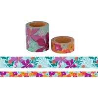 Washi Tape Blumen und Blätter - 5 m