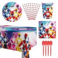 Power Rangers Party Pack - 8 Personen