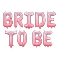 Bride to Be rosa Brief Ballon 350 x 45 cm - PartyDeco