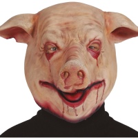 Blutige Schweinekopfmaske