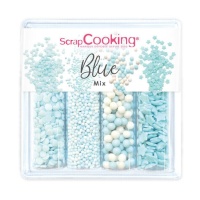 Kit mit verschiedenen blauen Streuseln 64 gr - Scrapcooking