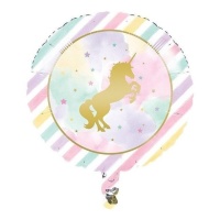 Goldener Einhorn-Ballon 45cm - Conver Party