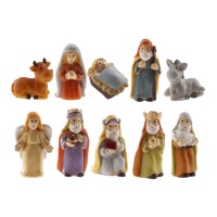 Assortierte Figuren für die Krippe von 3 bis 3,5 cm - Dekora - 100 Stück