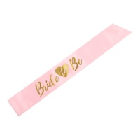 Bride to Be rosa Bride to Be Band mit Herz 10 x 75 cm - 1 St.