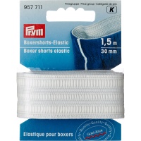 3 cm naturweißes elastisches Band für Boxershorts - Prym - 1,5 m