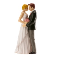 Figur für Hochzeitstorte eines verliebten Brautpaares 16 cm - Dekora